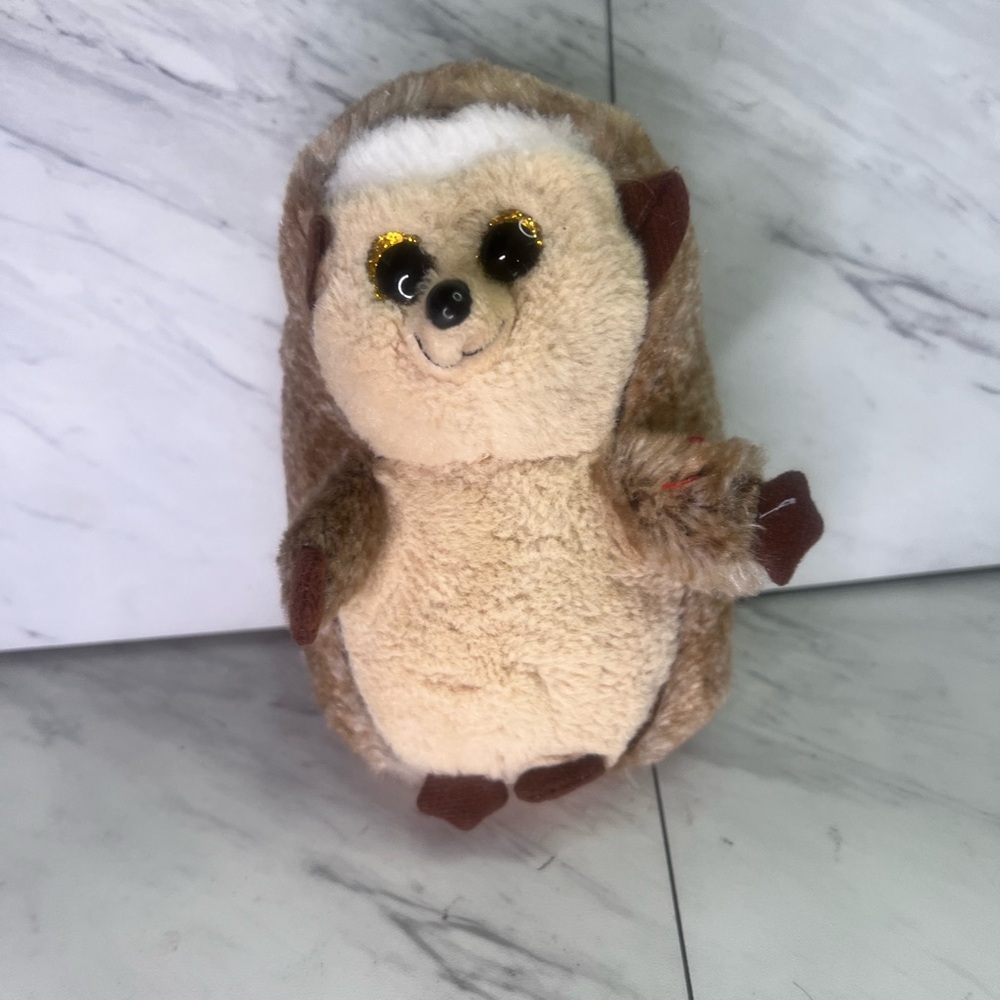 TY Beanie‎ Boos Velvet IDA the Hedgehog 6"  With Glitter Eyes Stuffed Plush Toy